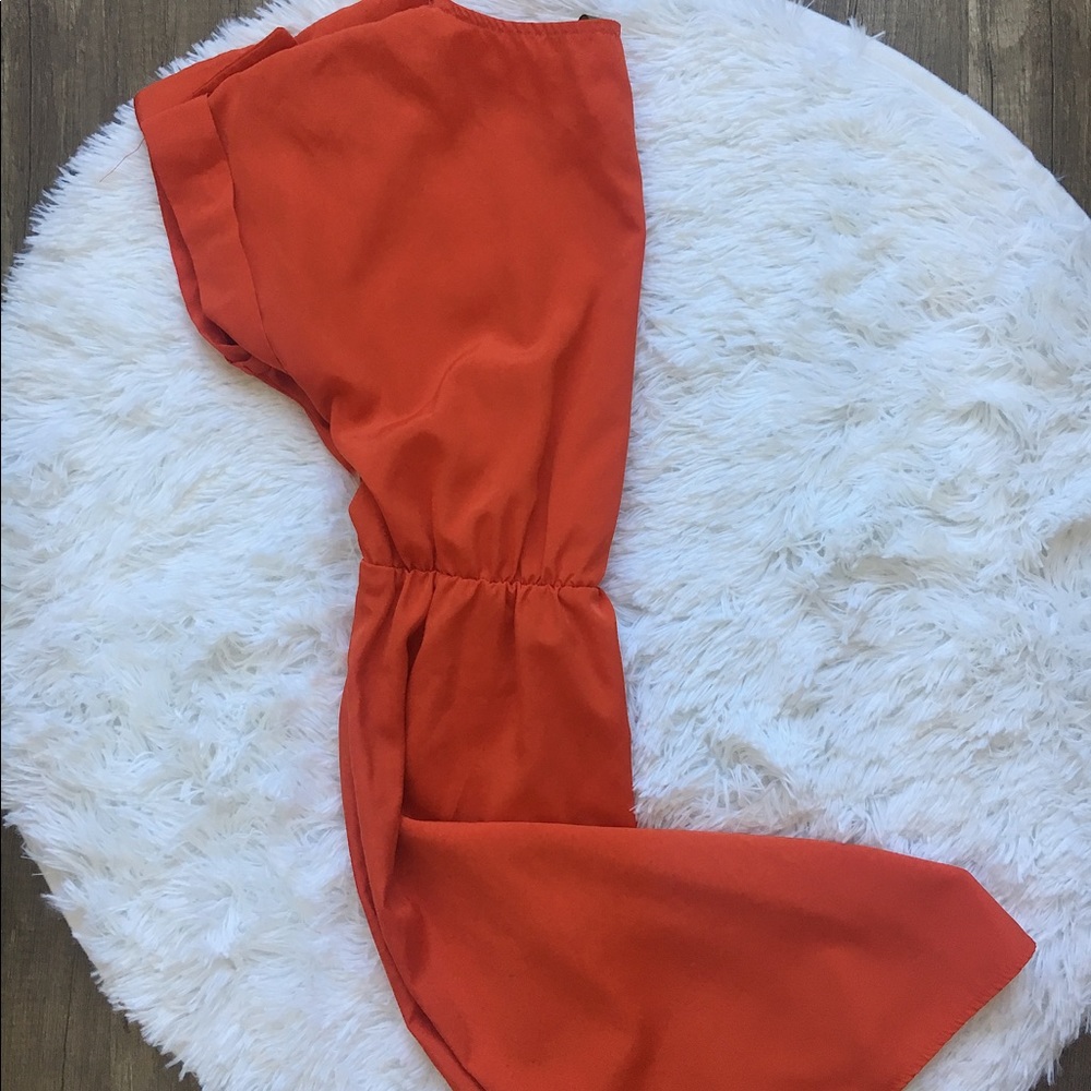 Short orange dress - Picture 3 of 4